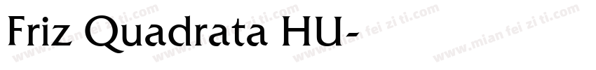 Friz Quadrata HU字体转换